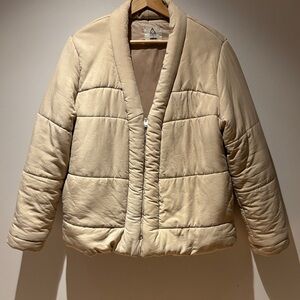 UNIF Cream Puffer Jacket for Women